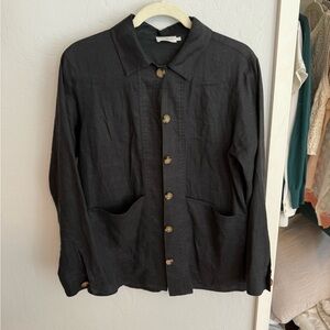 Linen Shacket by the Reset